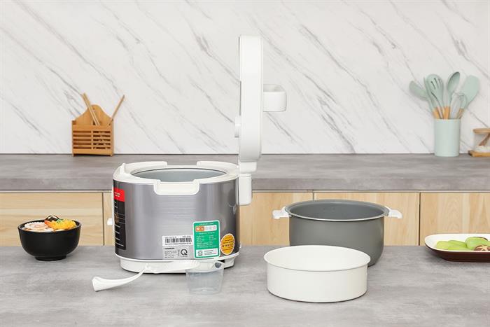 Nồi cơm nắp gài Toshiba 1 lít RC-10JRUVN(W) Màu Trắng