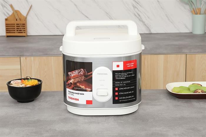 Nồi cơm nắp gài Toshiba 1.8 lít RC-18JRUVN(W) Màu Trắng