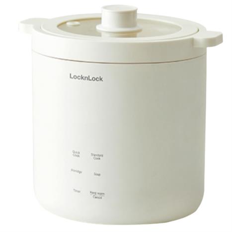 Nồi cơm điện tử mini Lock&Lock 0.6 lít EJR314IVY Màu Trắng Ghi
