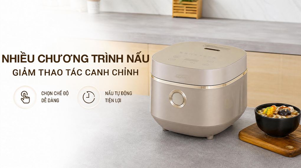 Nồi cơm điện tử Joyoung 1.8 lít JNRC-502 Màu Bạc