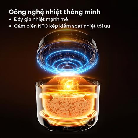 Nồi cơm điện tử FUJIHOME 1 lít RC10ALS Màu Trắng - Hồng