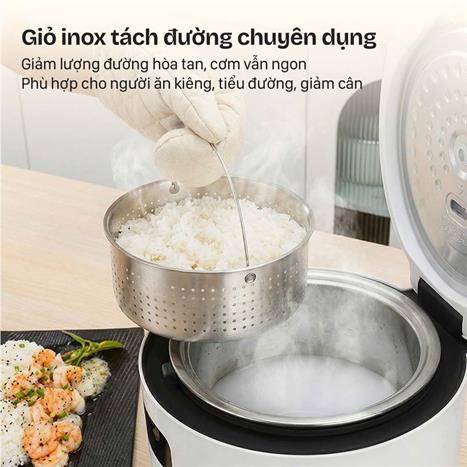 Nồi cơm điện tử FUJIHOME 1.2 lít RC12LS Màu Xám