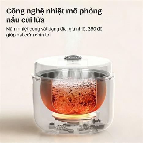 Nồi cơm điện tử FUJIHOME 1.2 lít RC12LS Màu Xám