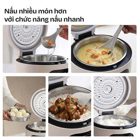 Nồi cơm điện tử FUJIHOME 1.2 lít RC12LS Màu Xám
