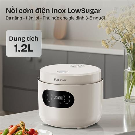 Nồi cơm điện tử FUJIHOME 1.2 lít RC12LS Màu Xám