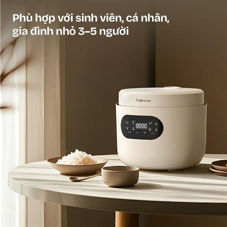 Nồi cơm điện tử FUJIHOME 1.2 lít RC12LS Màu Xám