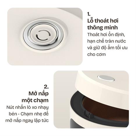 Nồi cơm điện tử FUJIHOME 1.2 lít RC12LS Màu Xám