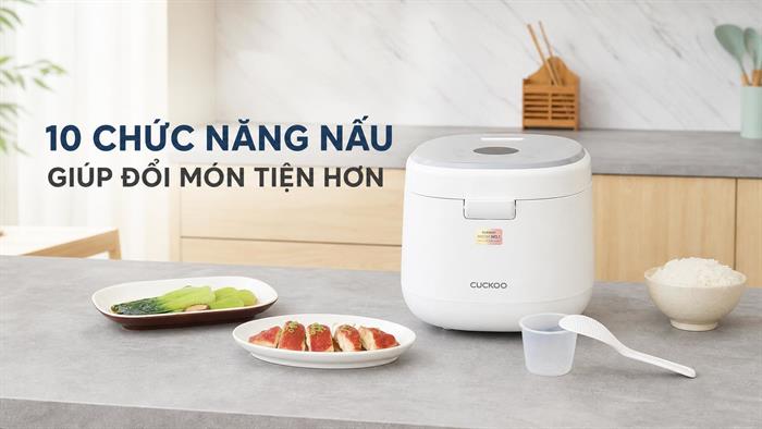 Nồi cơm điện tử Cuckoo 1.8 lít CR-1060F Màu Trắng