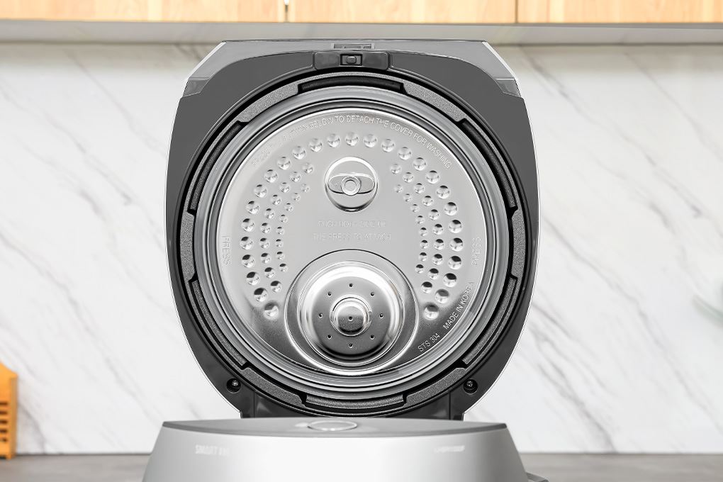 Nồi cơm áp suất cao tần Cuckoo 1.8 lít CRP-LHBR1000F Màu Đen - Xám