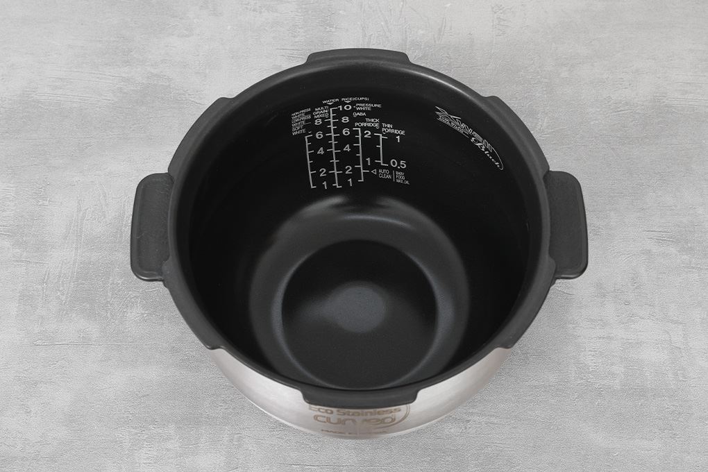 Nồi cơm áp suất cao tần Cuckoo 1.8 lít CRP-LHBR1000F Màu Đen - Xám