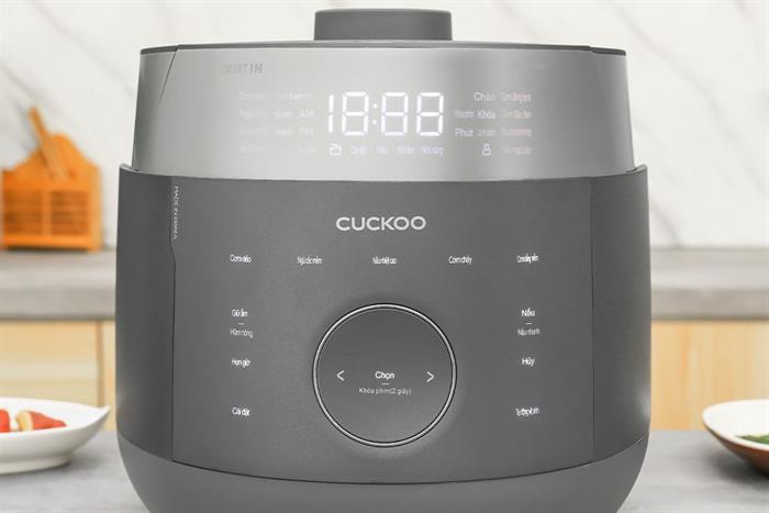 Nồi cơm áp suất cao tần Cuckoo 1.8 lít CRP-LHBR1000F Màu Đen - Xám