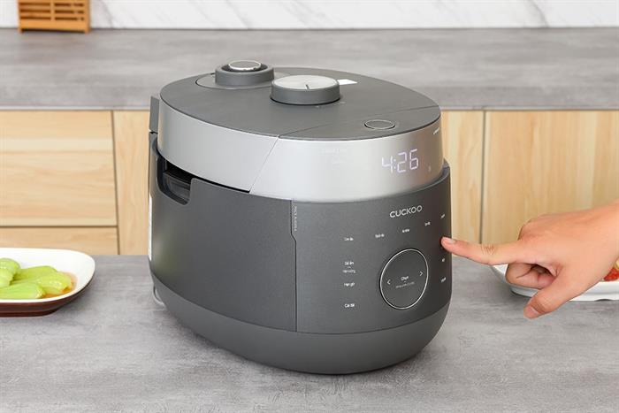 Nồi cơm áp suất cao tần 1.08 lít Cuckoo CRP-LHBR0600F Màu Xám