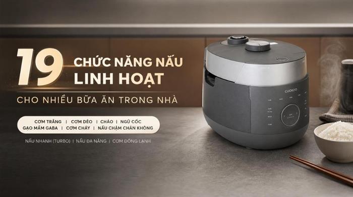 Nồi cơm áp suất cao tần Cuckoo 1.08 lít CRP-LHBR0600F Màu Xám