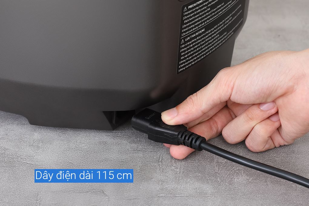 Nồi cơm áp suất cao tần Sharp 1.8 lít KS-XW181V-S Màu Xám