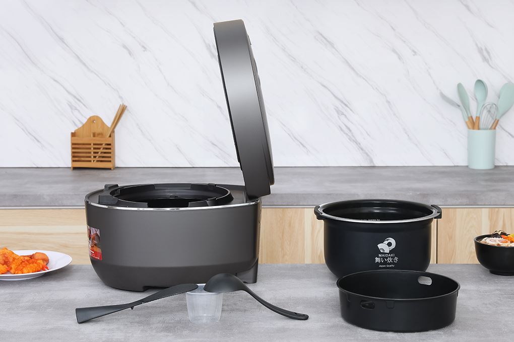 Nồi cơm áp suất cao tần Sharp 1.8 lít KS-XW181V-S Màu Xám