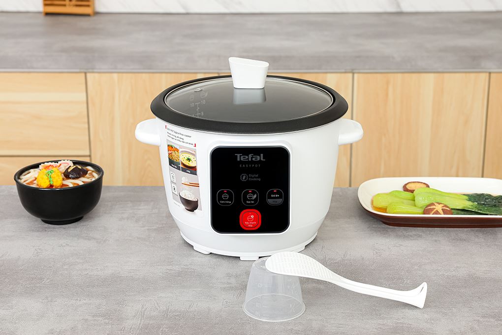 Nồi cơm nắp rời Tefal 1.8 lít RK1071Y0 Màu Trắng