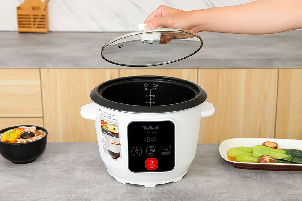 Nồi cơm nắp rời Tefal 1.8 lít RK1071Y0 Màu Trắng