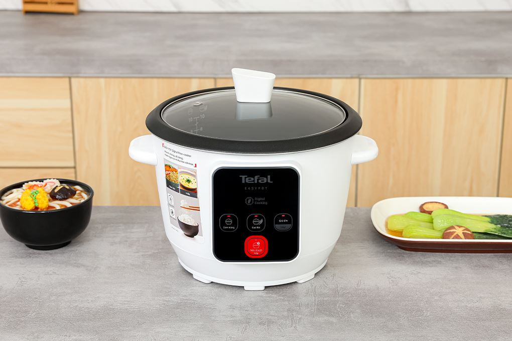 Nồi cơm nắp rời Tefal 1.8 lít RK1071Y0 Màu Trắng