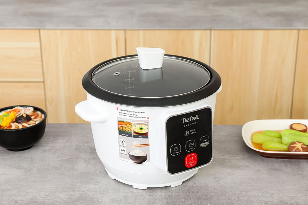 Nồi cơm nắp rời Tefal 1.8 lít RK1071Y0 Màu Trắng