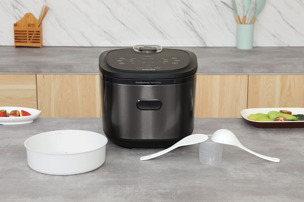 Nồi cơm cao tần Philips 1.5 lít HD5210/82 Màu Đen