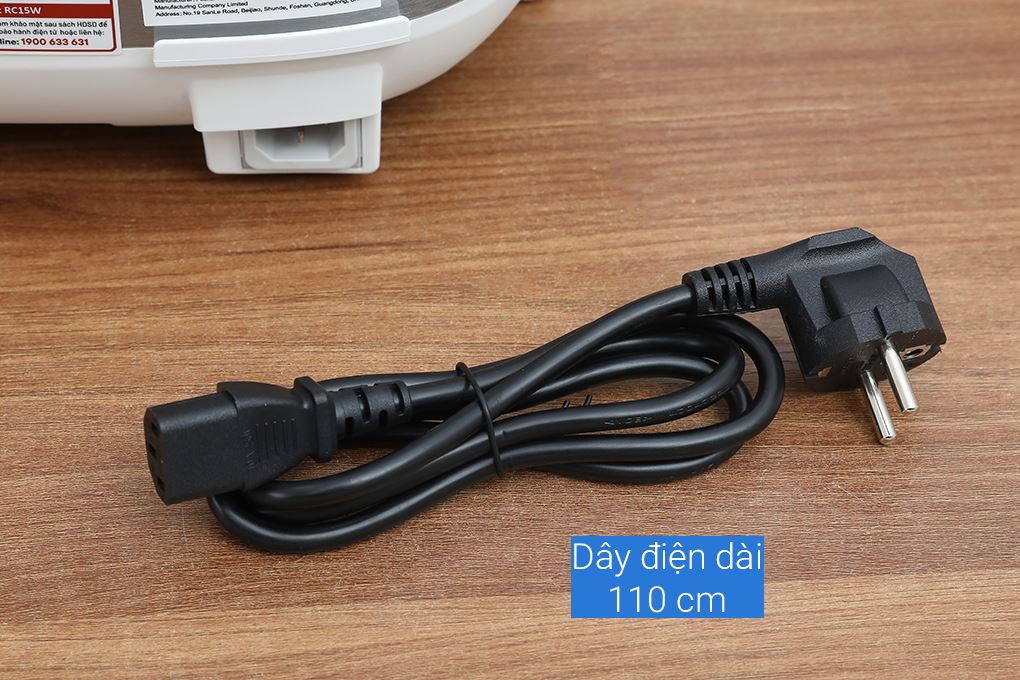 Nồi cơm điện tử FUJIHOME 1.5 lít RC15W Màu Trắng