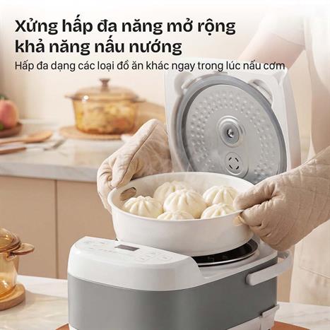 Nồi cơm điện tử FUJIHOME 1.5 lít RC15W Màu Trắng