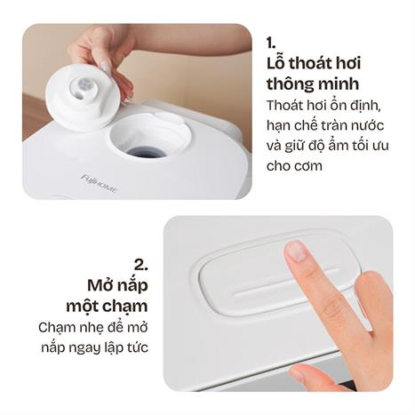 Nồi cơm điện tử FUJIHOME 1.5 lít RC15W Màu Trắng