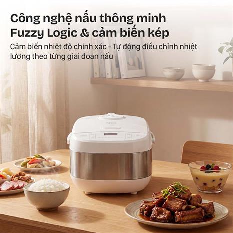 Nồi cơm điện tử FUJIHOME 1.5 lít RC15W Màu Trắng