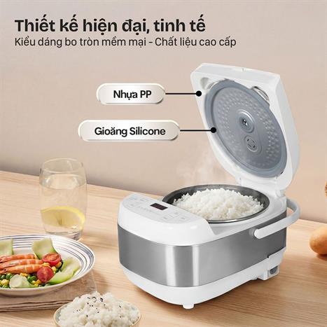 Nồi cơm điện tử FUJIHOME 1.5 lít RC15W Màu Trắng