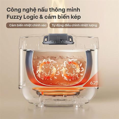 Nồi cơm điện tử FUJIHOME 1.8 lít RC18G Màu Xám
