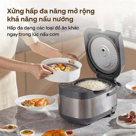 Nồi cơm điện tử FUJIHOME 1.8 lít RC18G Màu Xám