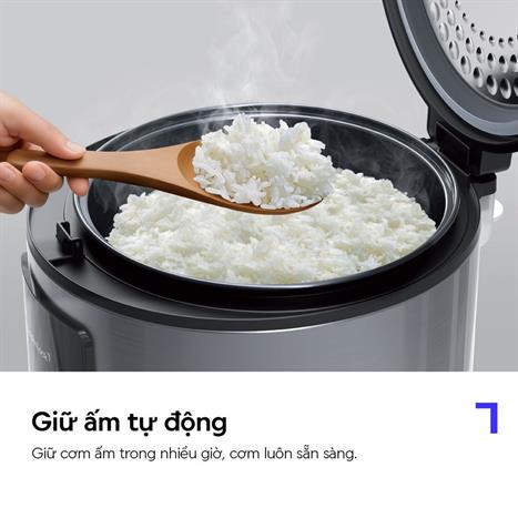 Nồi cơm điện Lock&Lock 1.8 lít EJR452BLK Màu Đen