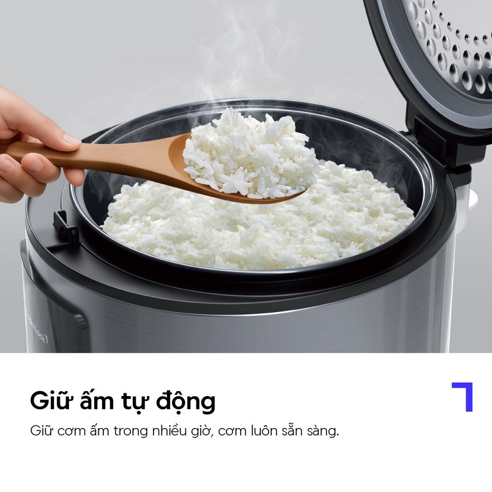 Nồi cơm điện Lock&Lock 1.8 lít EJR452BLK Màu Đen