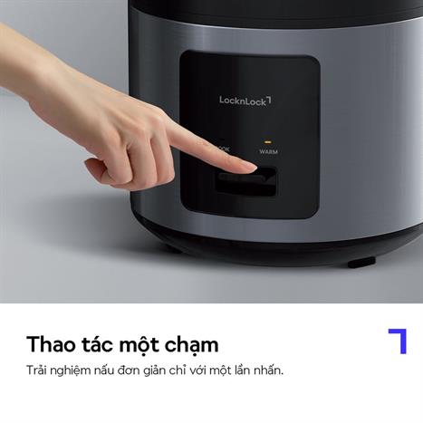 Nồi cơm điện Lock&Lock 1.8 lít EJR452BLK Màu Đen