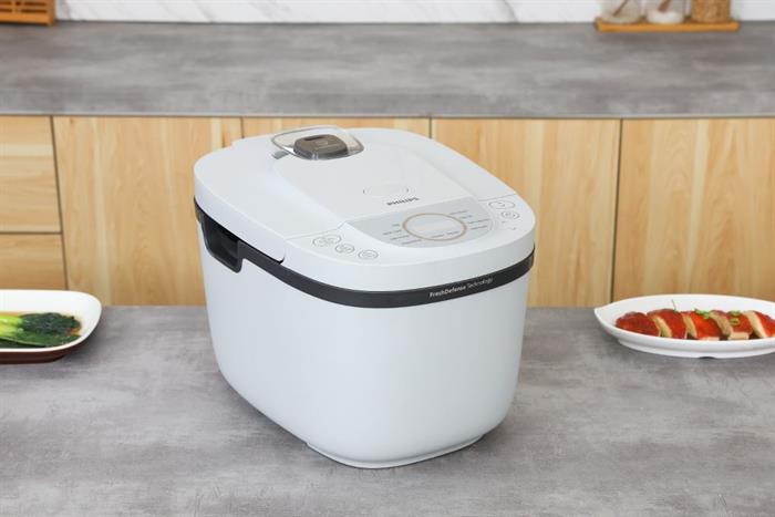 Nồi cơm điện tử Philips 1.8 lít HD4719/32 Màu Xám nhạt