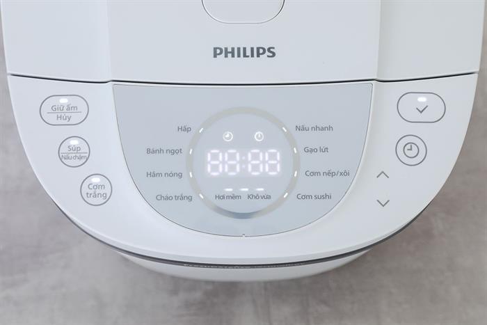 Nồi cơm điện tử Philips 1.8 lít HD4719/32 Màu Xám nhạt