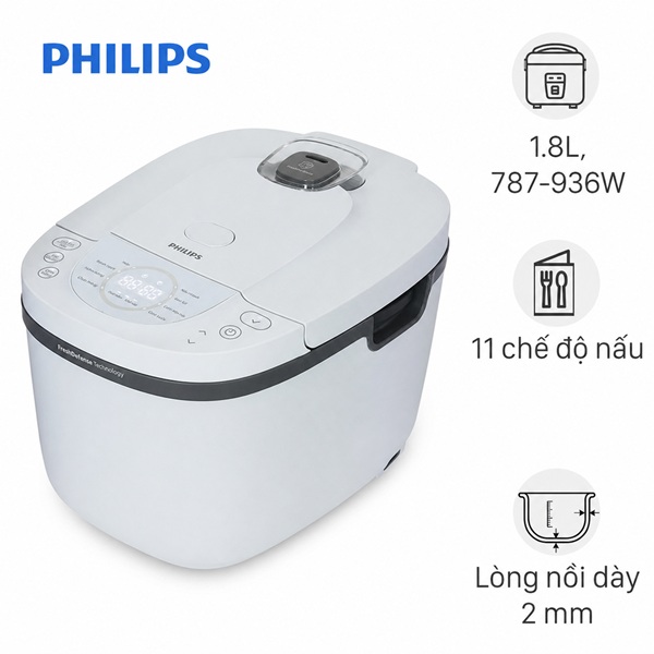 Nồi cơm điện tử Philips 1.8 lít HD4719/32