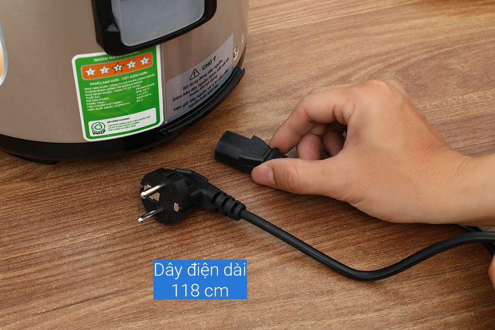 Nồi cơm nắp gài BlueStone 1.2 lít RCB-5517 Màu Đen - Xám