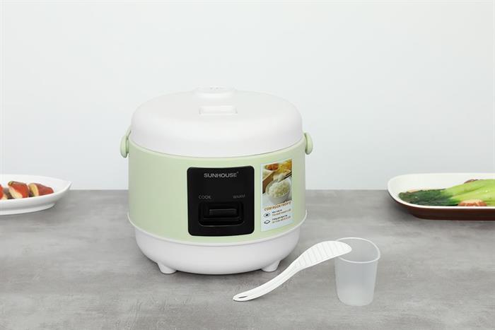 Nồi cơm nắp gài Sunhouse 0.8 lít SHD8200 Màu Xanh Lá Mạ