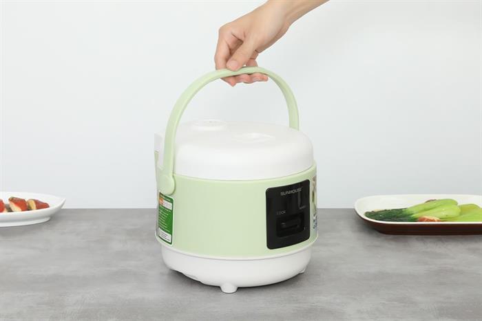 Nồi cơm nắp gài Sunhouse 0.8 lít SHD8200 Màu Xanh Lá Mạ