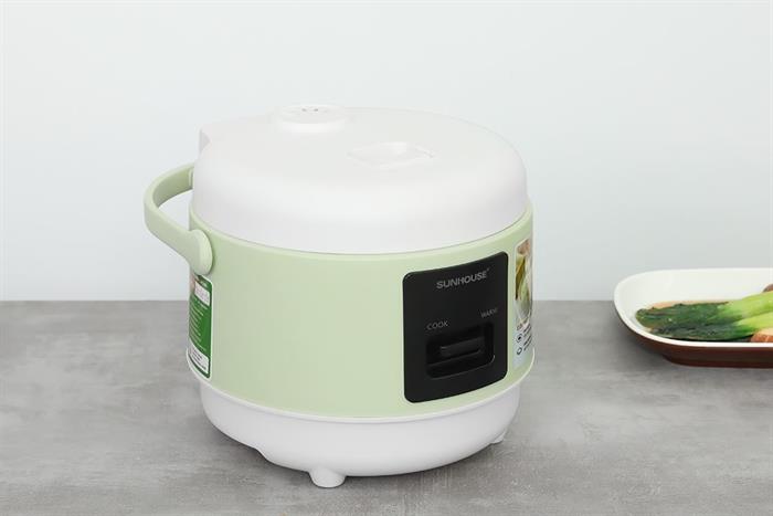 Nồi cơm nắp gài Sunhouse 0.8 lít SHD8200 Màu Xanh Lá Mạ