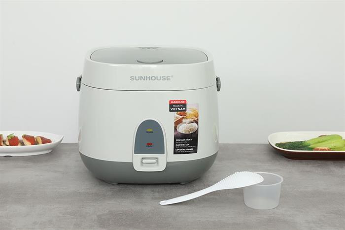 Nồi cơm nắp gài Sunhouse 1.8 lít SHD8611GR Màu Xám