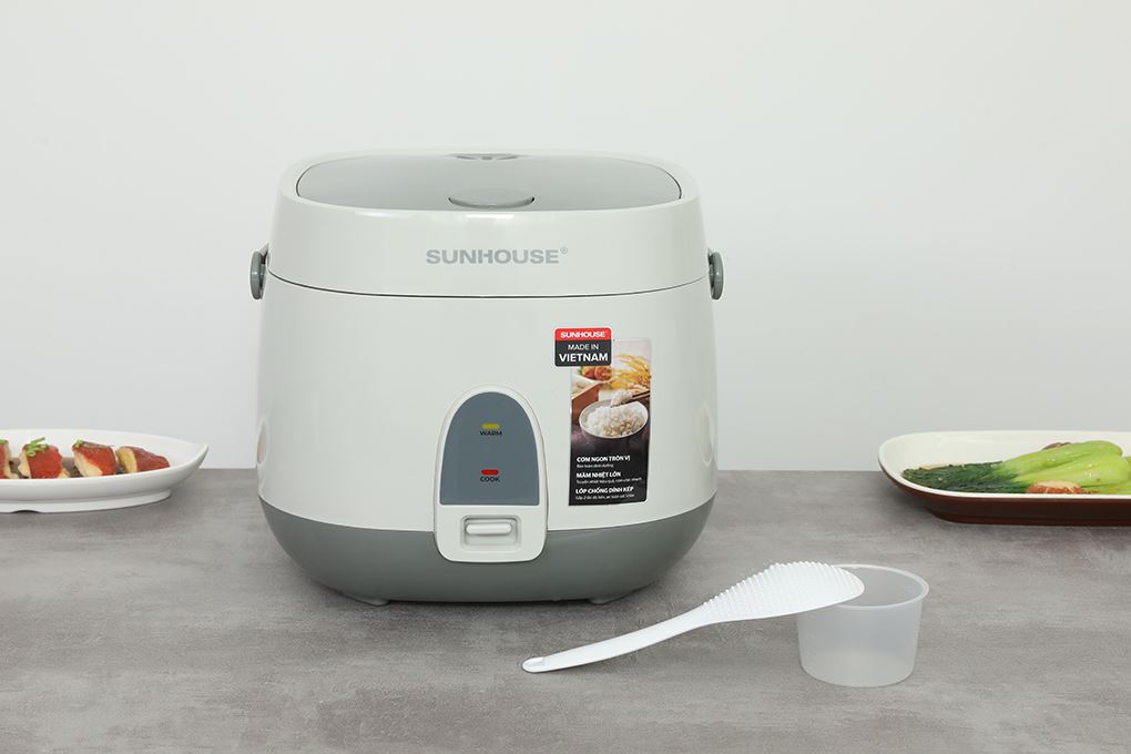 Nồi cơm nắp gài Sunhouse 1.8 lít SHD8611GR Màu Xám
