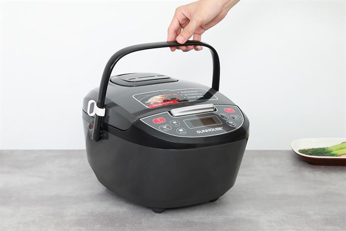 Nồi cơm điện tử Sunhouse 1.8 lít SHD8909B Màu Đen