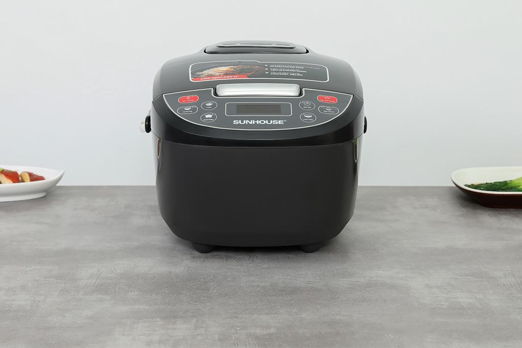 Nồi cơm điện tử Sunhouse 1.8 lít SHD8909B Màu Đen