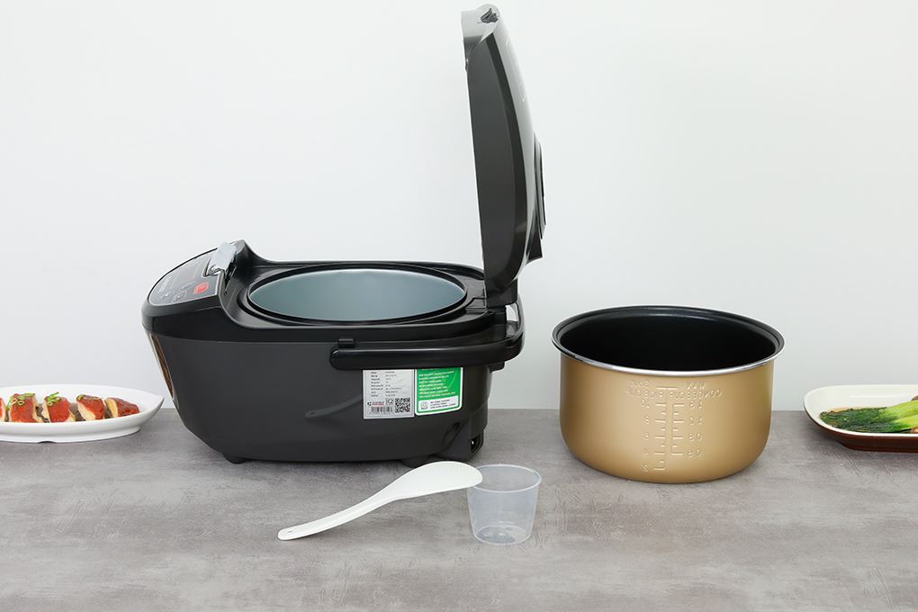 Nồi cơm điện tử Sunhouse 1.8 lít SHD8909B Màu Đen