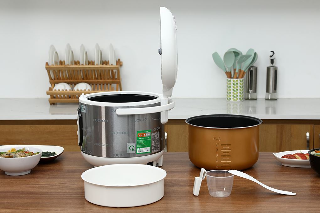 Nồi cơm nắp gài Cuckoo 1.8 lít CR-1006/SIWHCRVNCV Màu Bạc