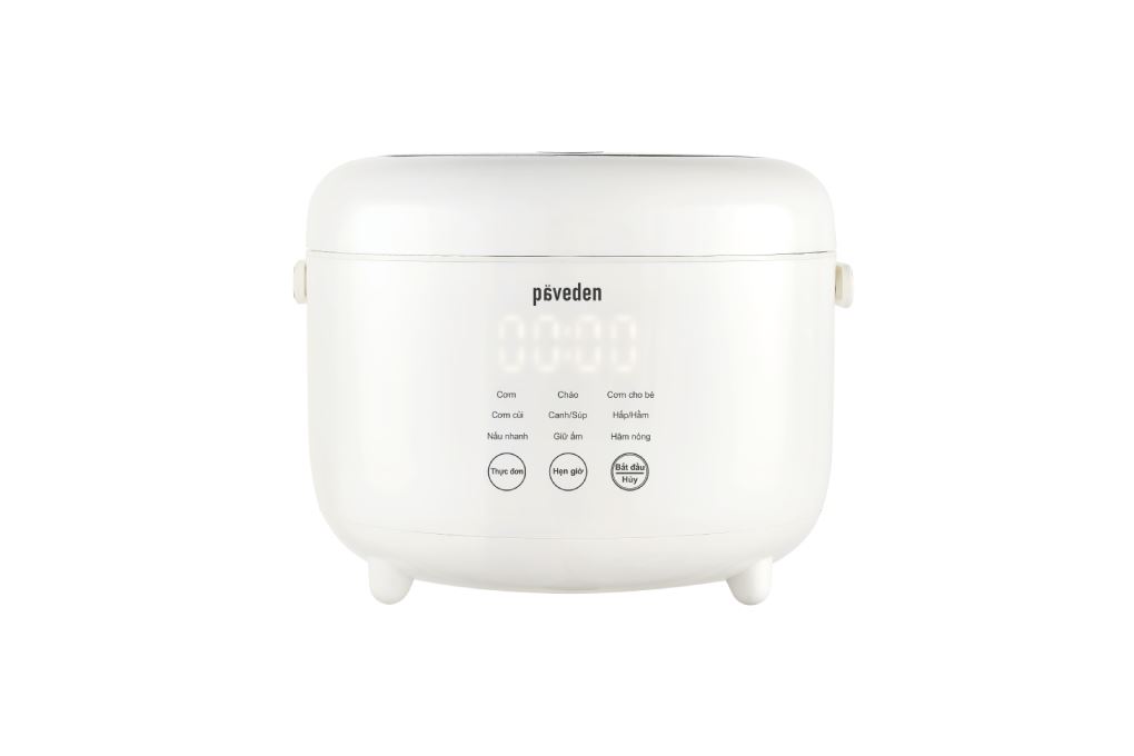Nồi cơm điện tử 1.2 lít PAVEDEN PR-1255SW Màu Trắng