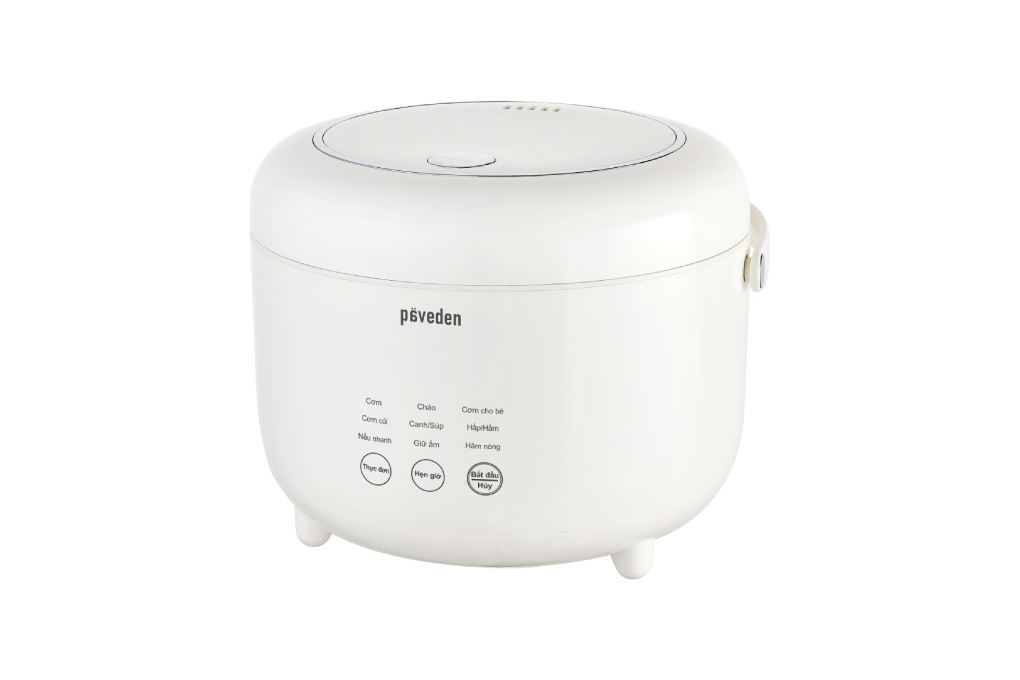 Nồi cơm điện tử 1.2 lít PAVEDEN PR-1255SW Màu Trắng