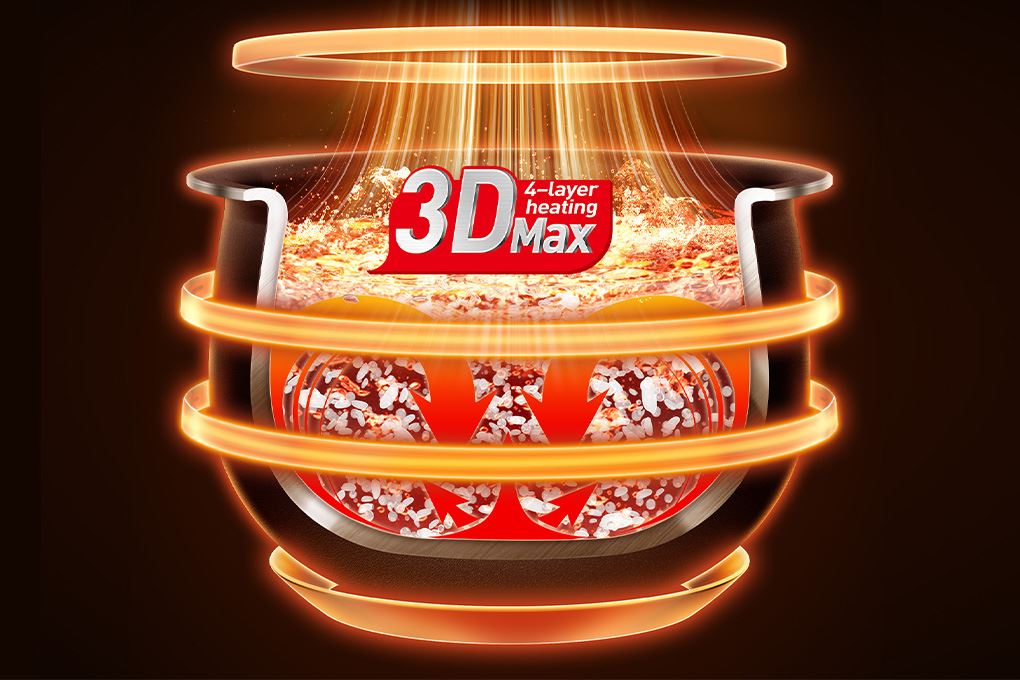 Nồi cơm điện tử Tefal 1.8 lít Delirice Max RK7778Y0 Màu Đen